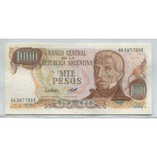 ARGENTINA COL. 652f BILLETE 1.000 PESOS LEY 18.188 BOT 2450a SIN CIRCULAR UNC